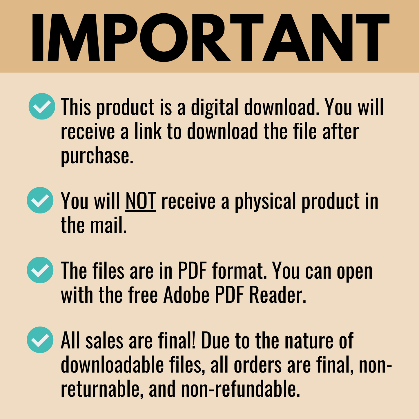 Blank Monthly Calendar Important Information