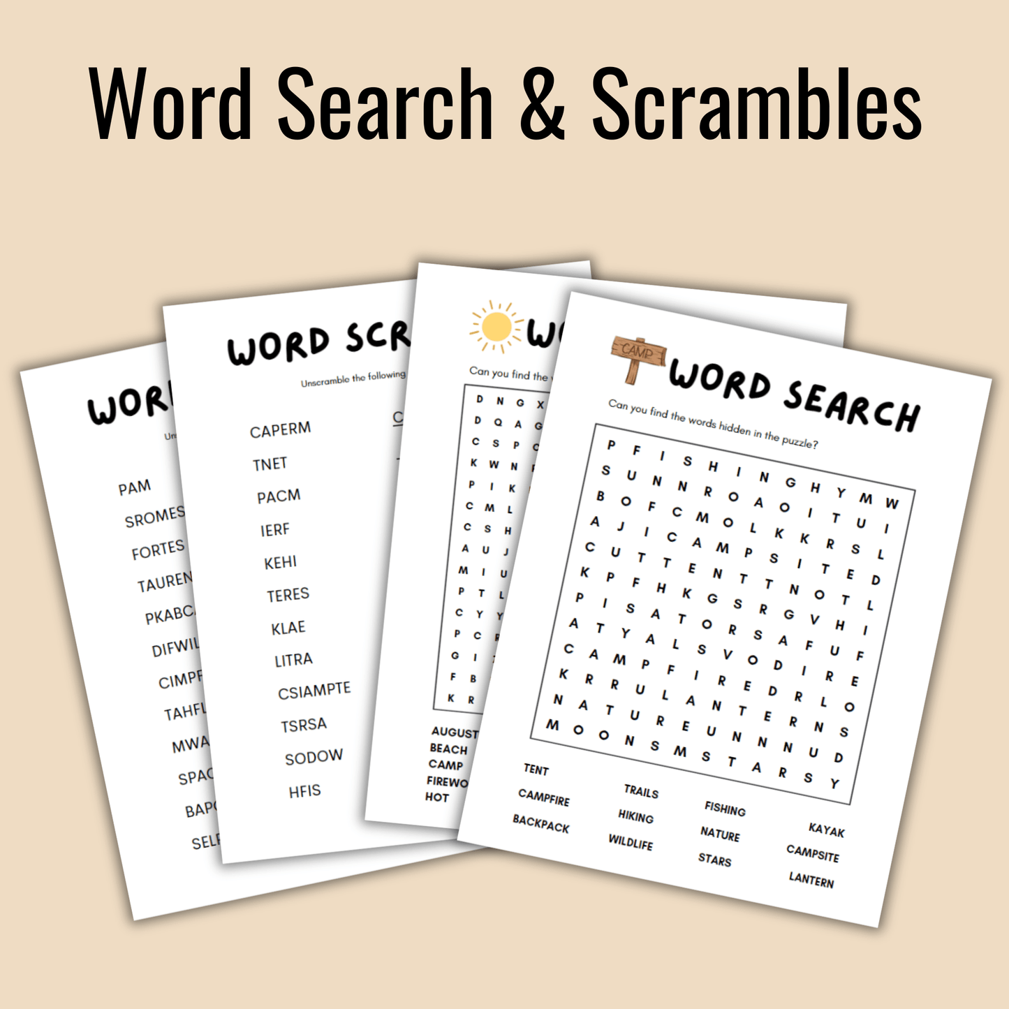 Printable Travel Games for Kids (Road Trip Activity Book) - Camper FAQs