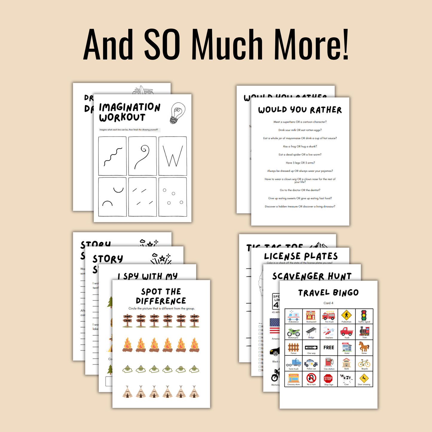 Printable Travel Games for Kids (Road Trip Activity Book) - Camper FAQs