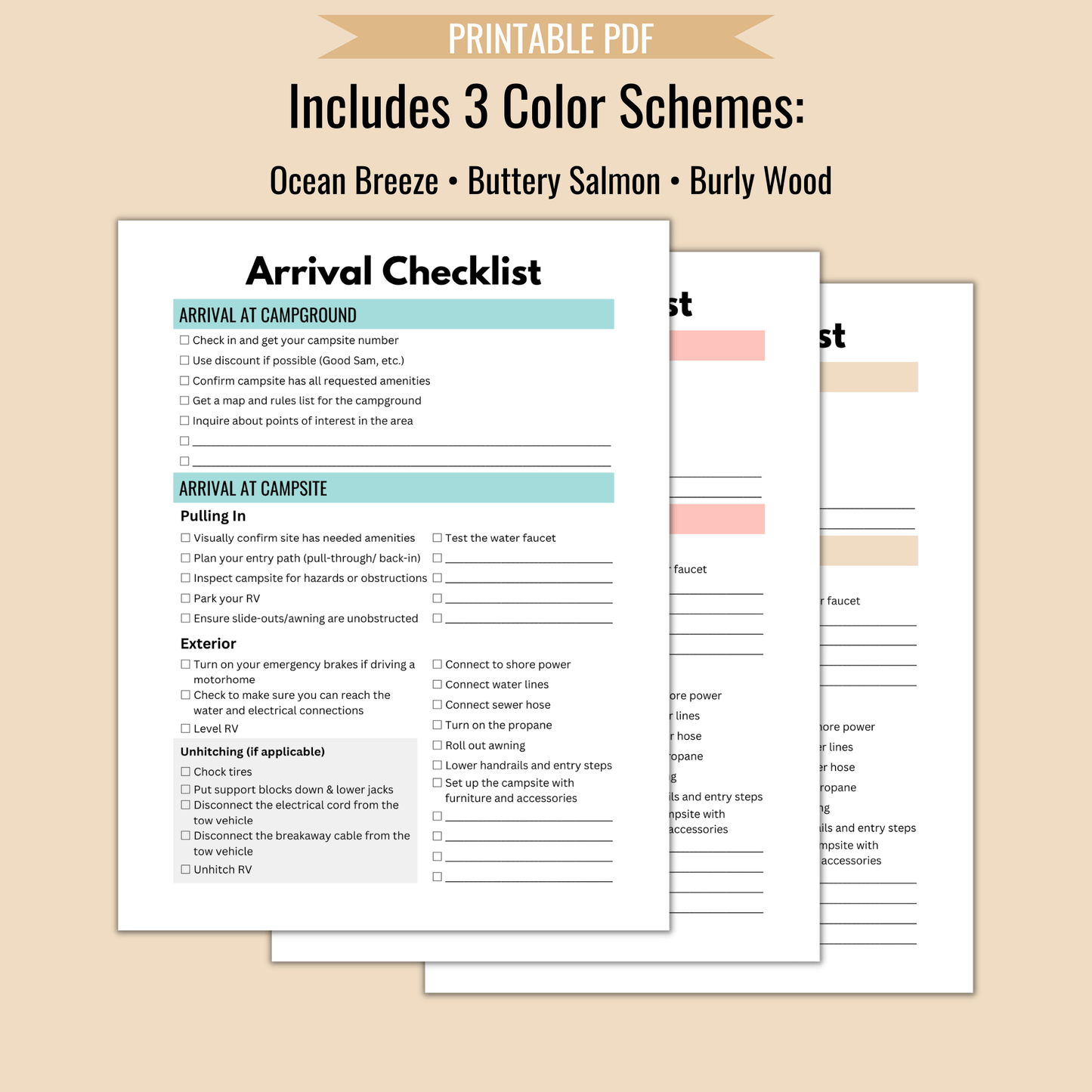 RV Arrival & Departure Checklists - Camper FAQs