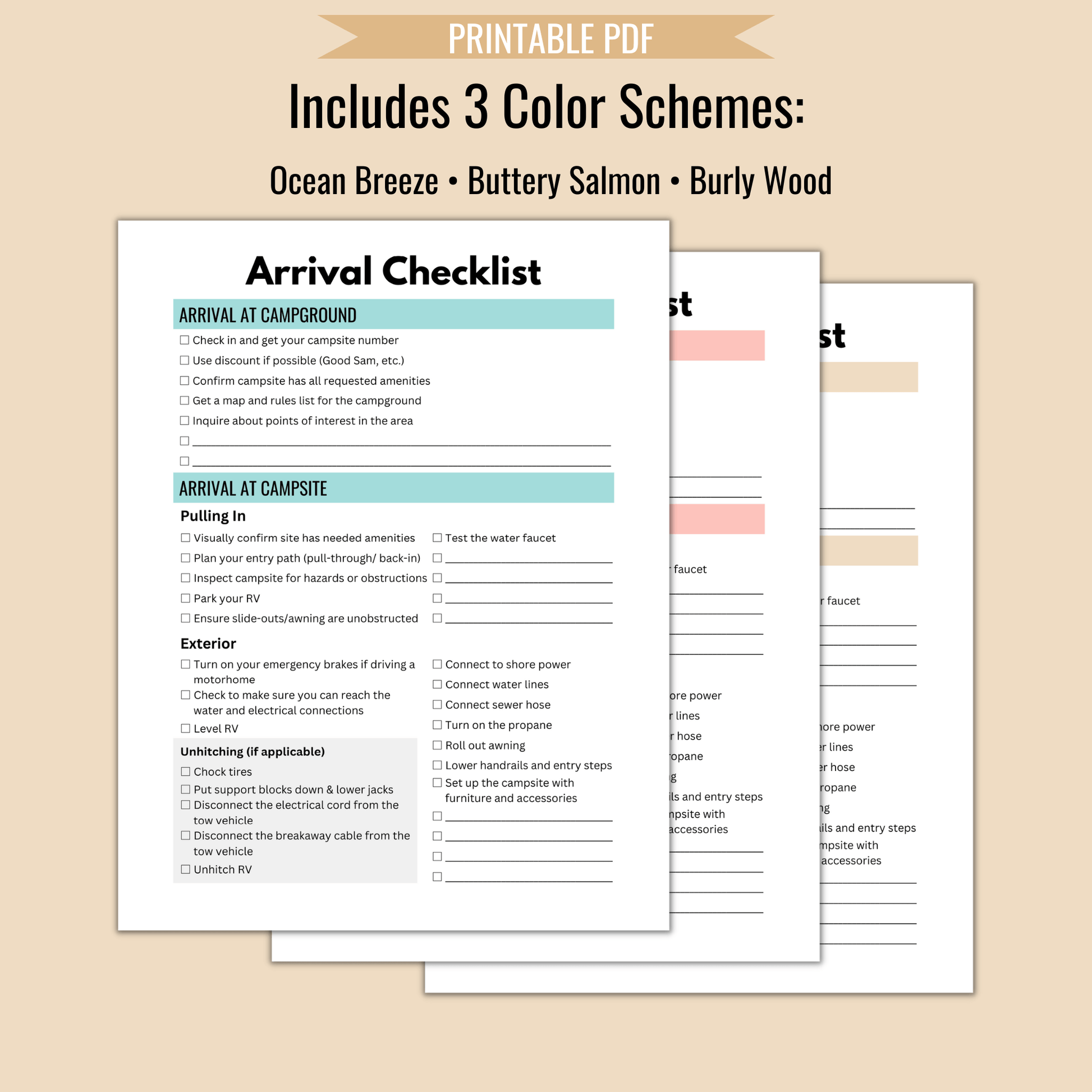 RV Arrival & Departure Checklists - Camper FAQs