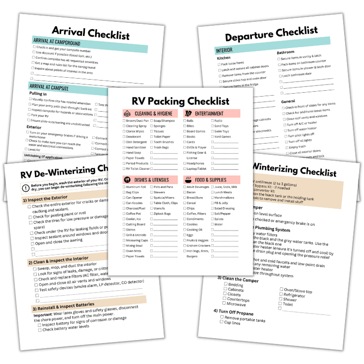 Camper FAQs Store | Shop RV Checklists, Planners, & More