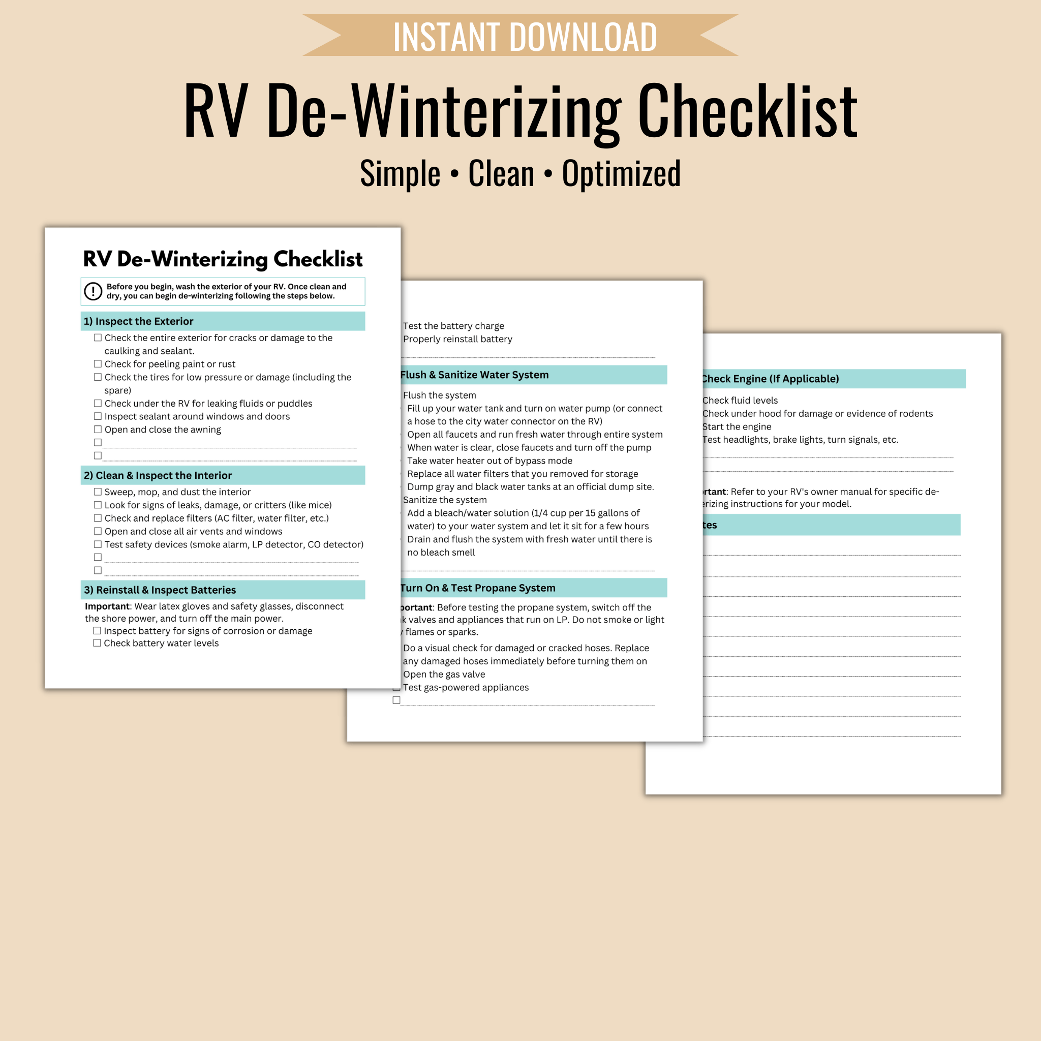 Escapees Rv Club Essential Rv Buyers Self Check Guide.pdf Essential RV Checklists Bundle (Save 15%) – Camper FAQs