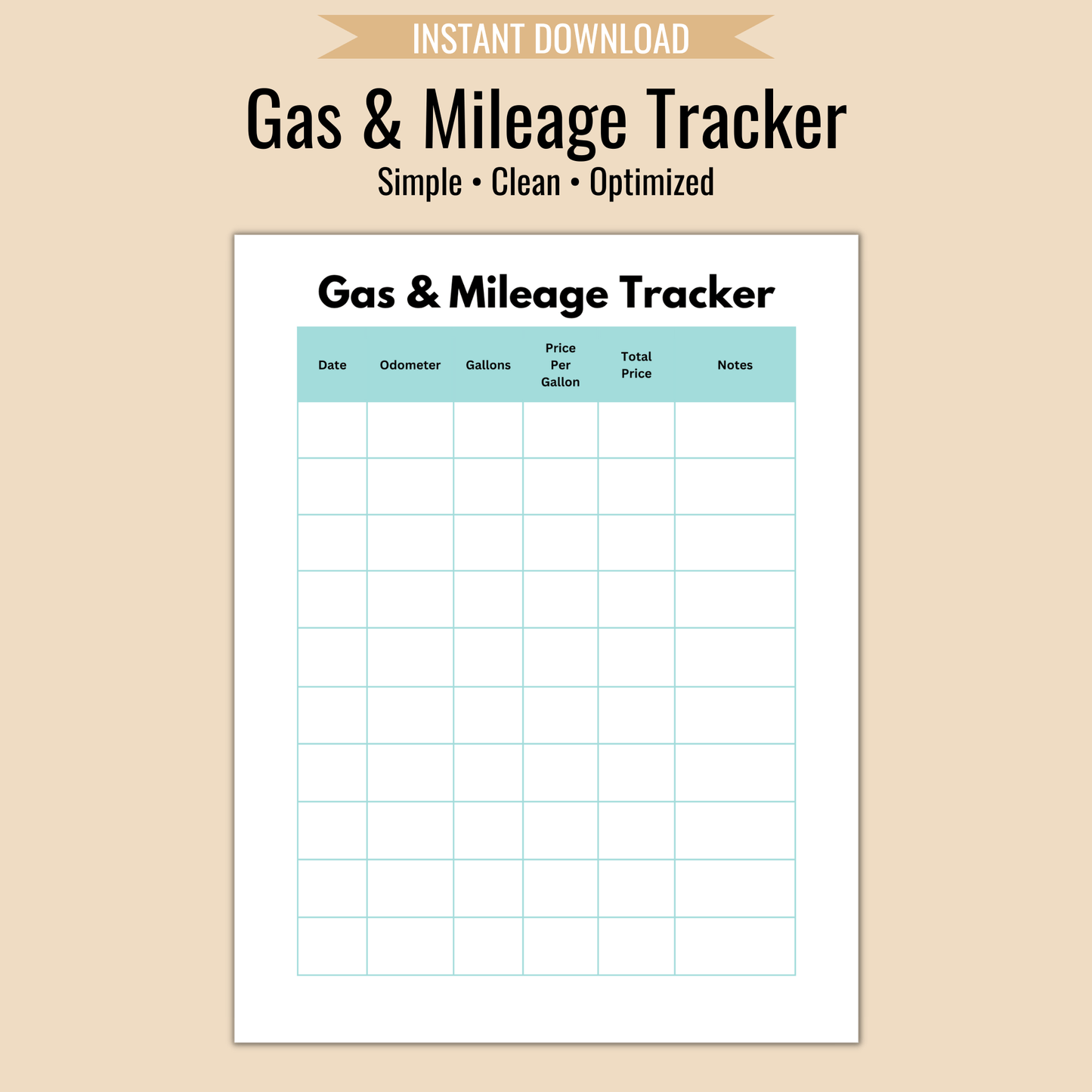 Mileage Log For Taxes