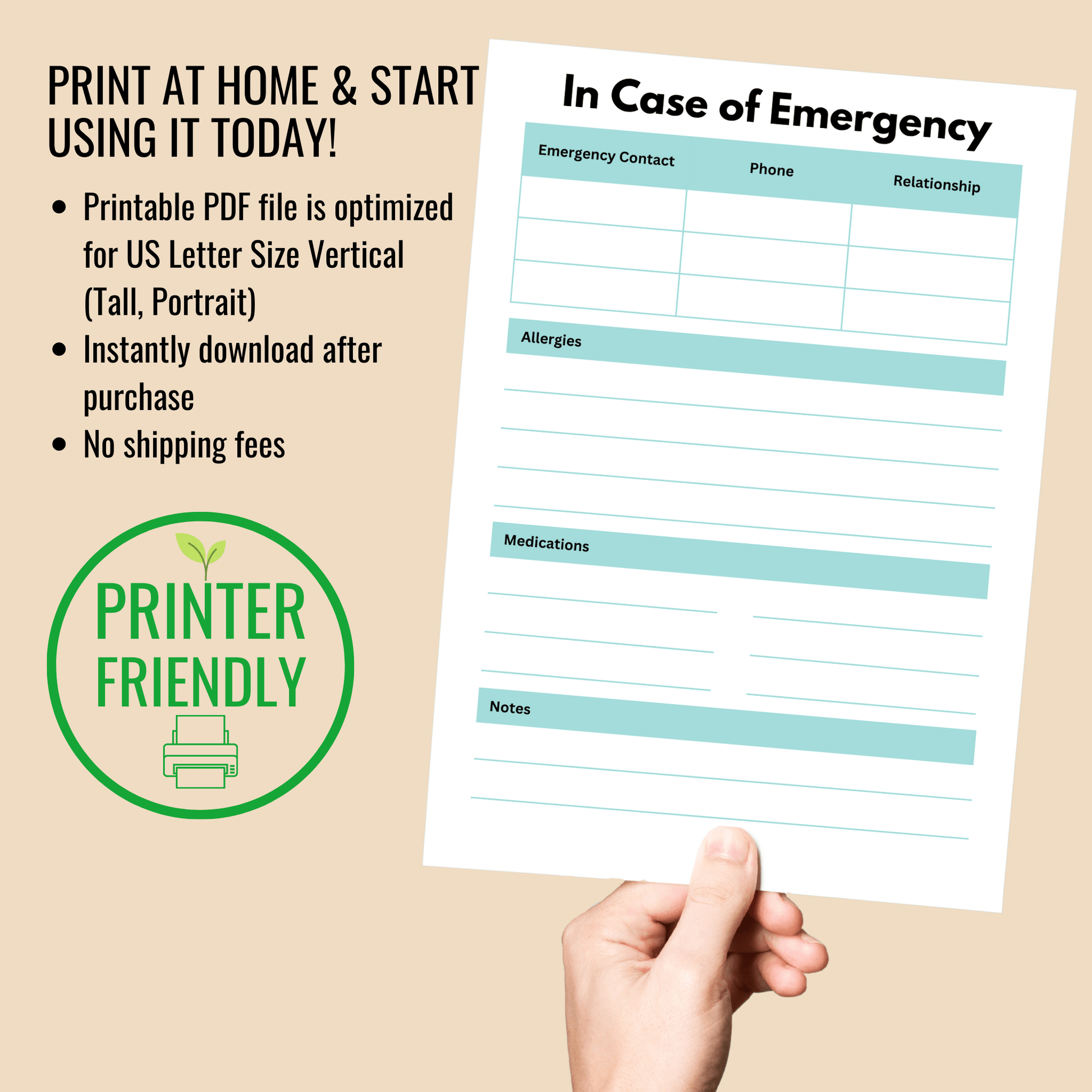 In Case of Emergency Worksheet (Download & Print) – Camper FAQs in-case-of-emergency-worksheet-download-print-camper-faqs