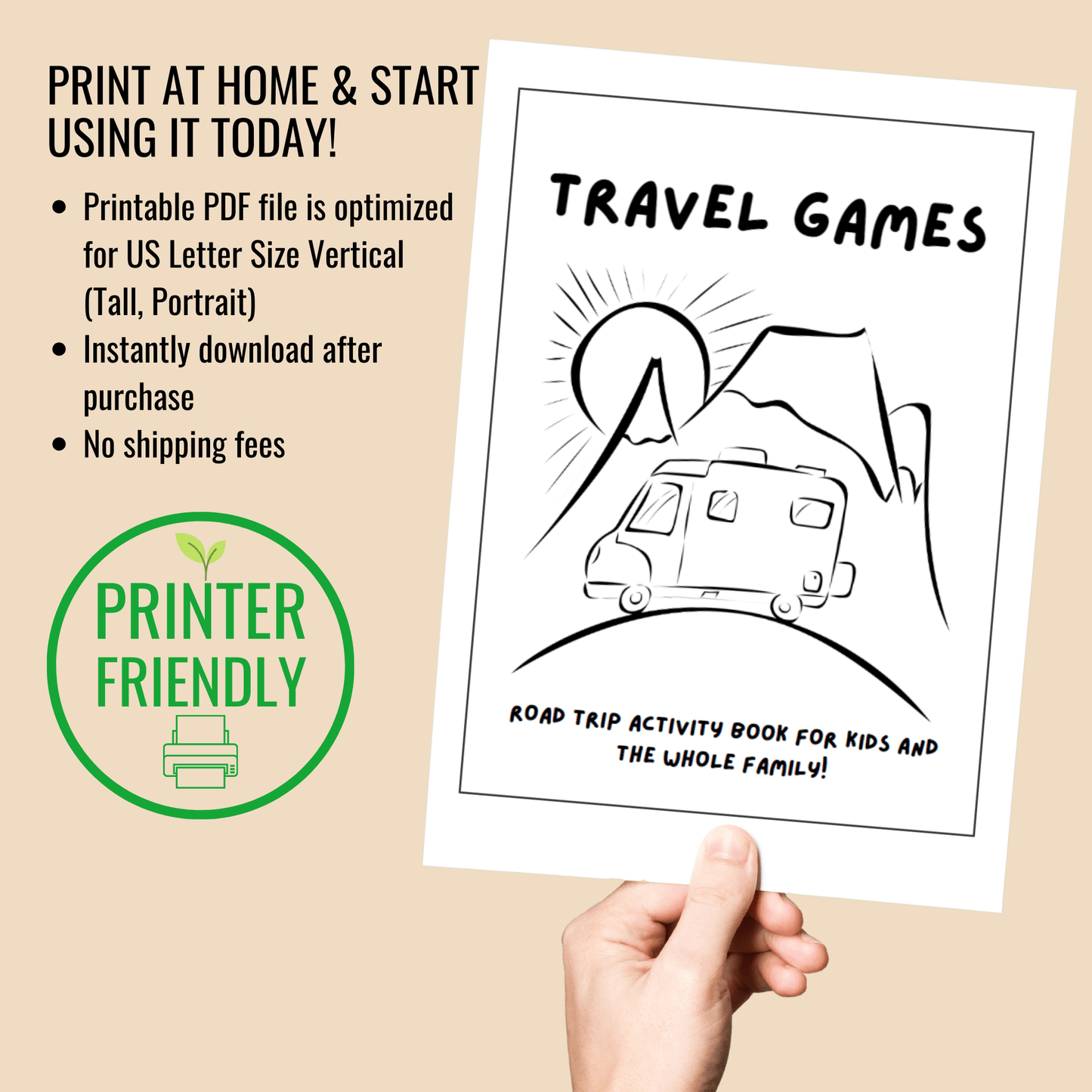 Printable Travel Games for Kids (Road Trip Activity Book) - Camper FAQs