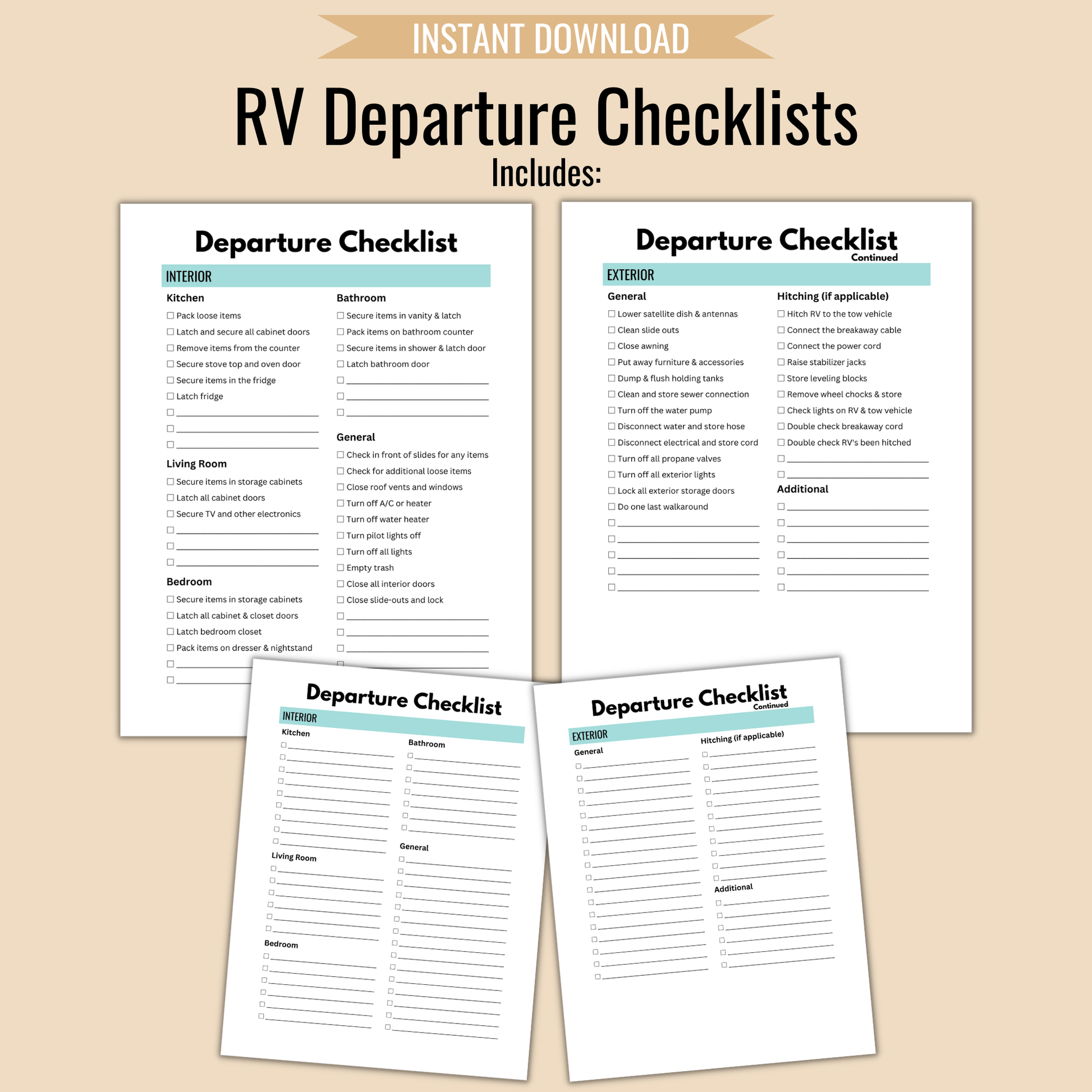 RV Arrival & Departure Checklists - Camper FAQs