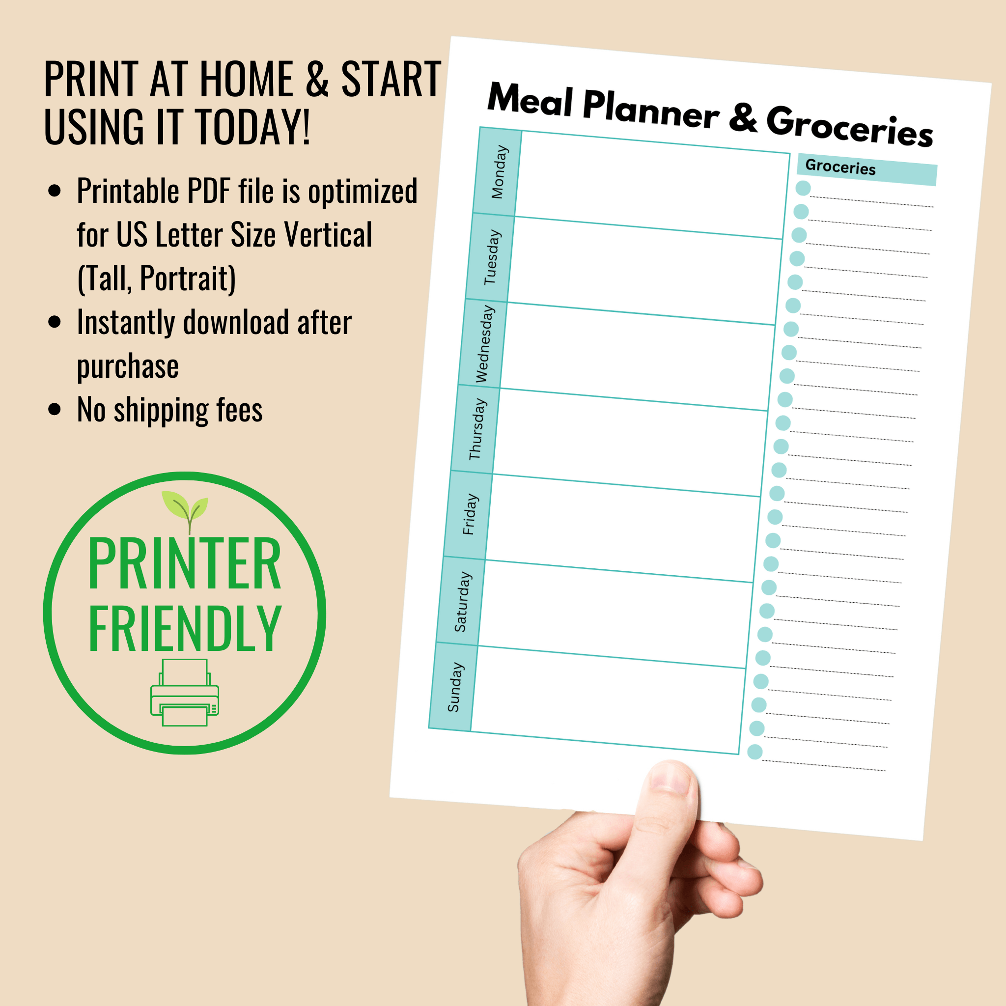 RV Meal Planner & Grocery List (Download & Print) – Camper FAQs