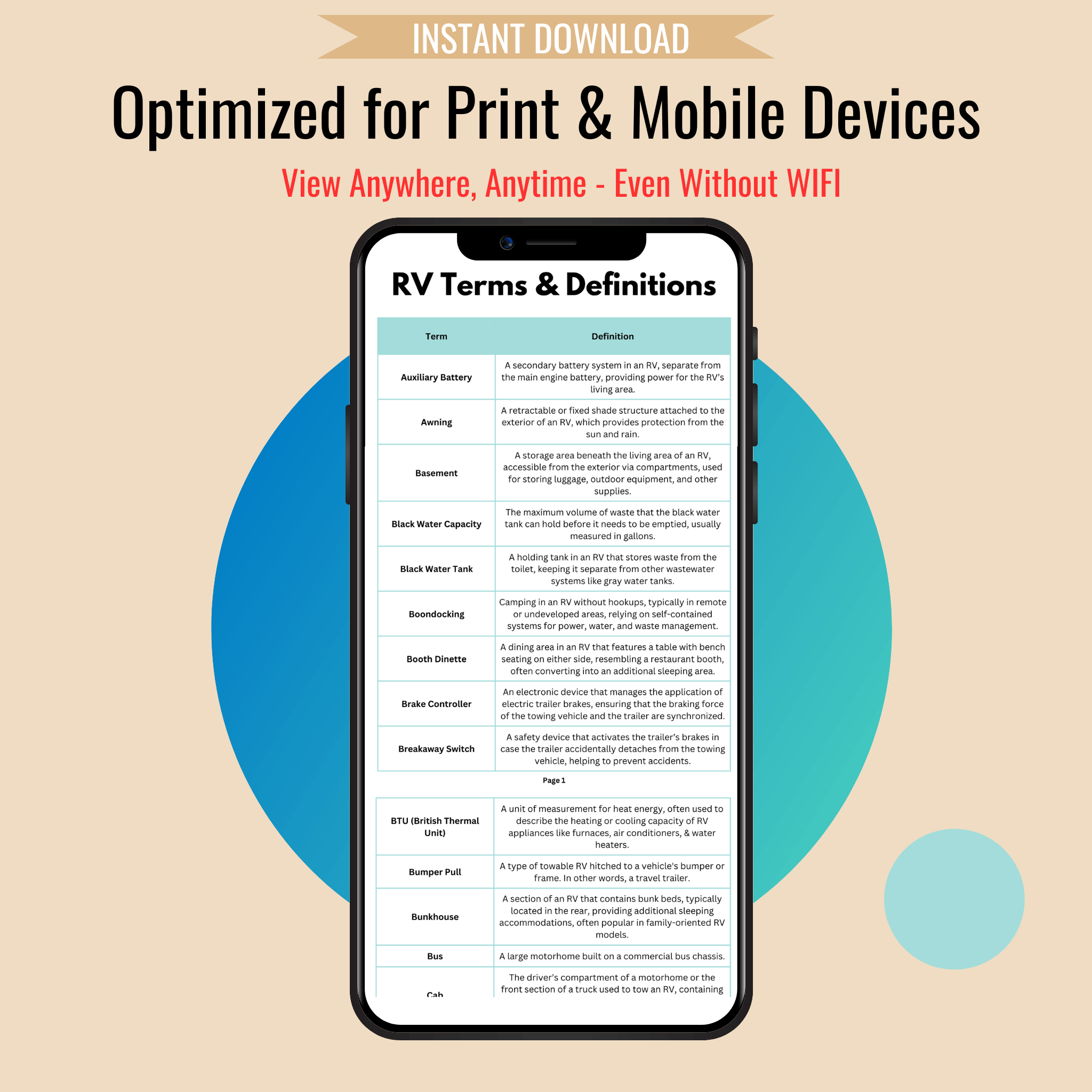 RV Terms & Definitions Guide (With Abbreviations & Slang) – Camper FAQs